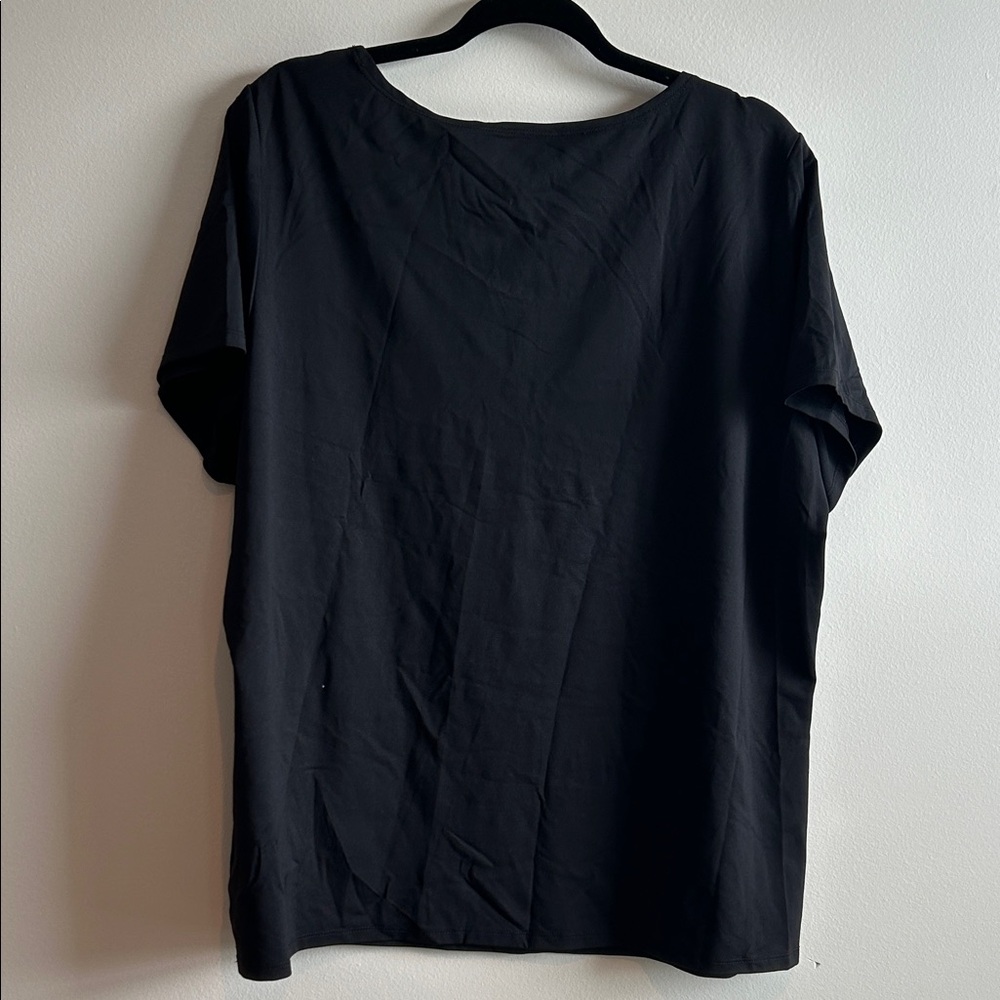 Ruby Rd. Black Short Sleeve Tee - Picture 3 of 4